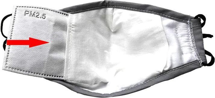 Immagine prodotto Hermex Filtro al carbone attivo PM2.5 per maschere igieniche Maschere di protezione della bocca 50 pezzi (Nessuna classe di protezione ufficiale, 50 x)