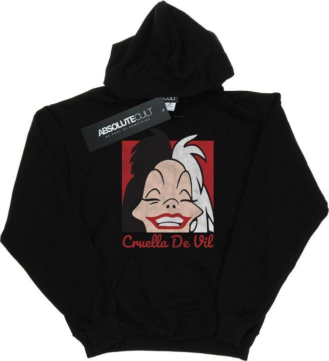 Image du produit Disney - Sweat à capuche CRUELLA DE VIL CROPPED HEAD - Homme (XL)