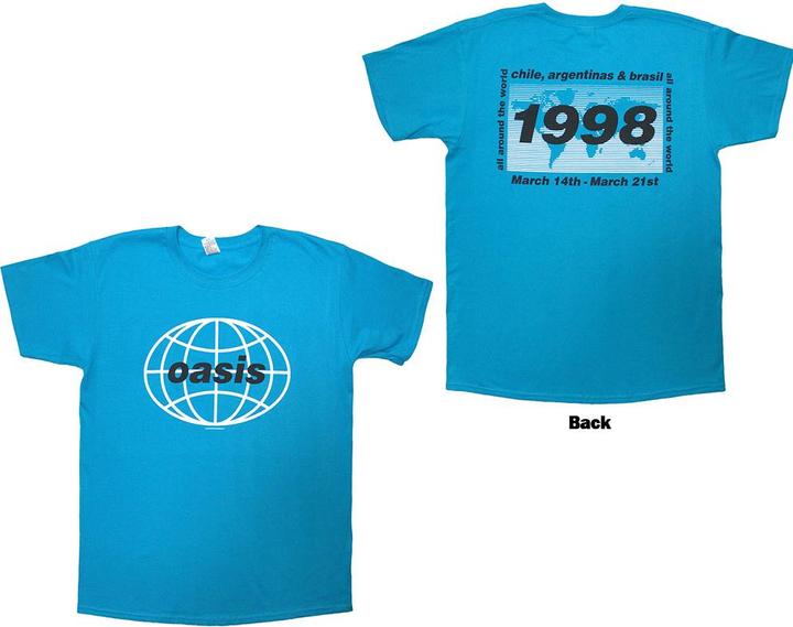 Oasis 1998 World Tour - South America Back Print