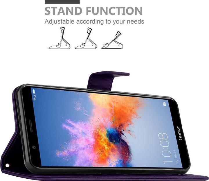 Actual product image Cadorabo Flower Book Cover (Honor 7X)