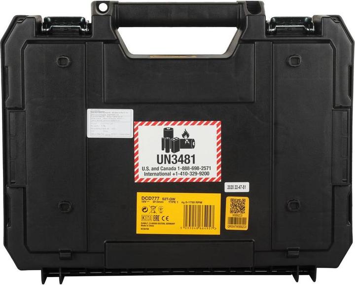 Immagine prodotto DeWalt DCD777S2T (Batteria ricaricabile)