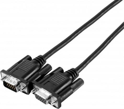 Actual product image Exertis Connect SVGA monitor cable "Eco", 15pin HD D-Sub St./Bu., 3.0 m, black Inexpensive monitor cable for stan (3 m, VGA)