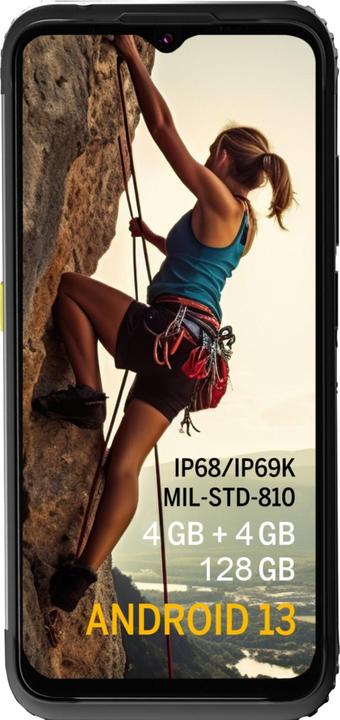 Immagine prodotto Bea-Fon AGM Dispositivo mobile H6 light Smartphone rugged (256 GB, Nero, 6.56", Doppia SIM Ibrida, 50 Mpx, 4G)