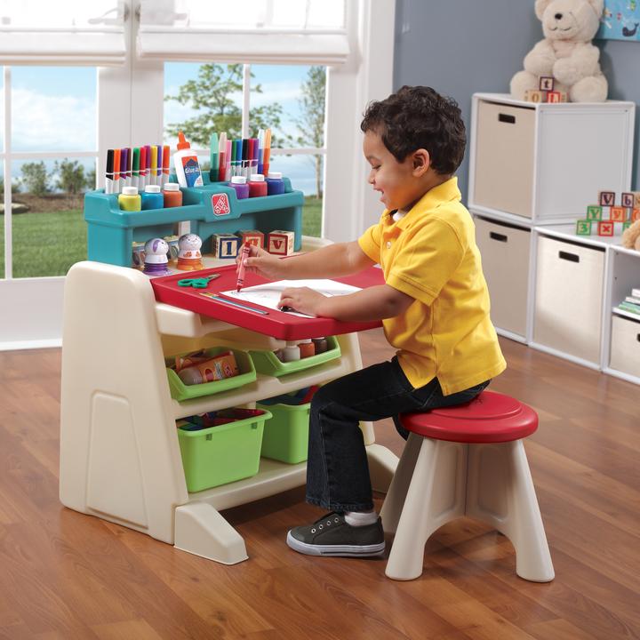 Produktbild Step2 Flip & Doodle Easel Desk With Stool