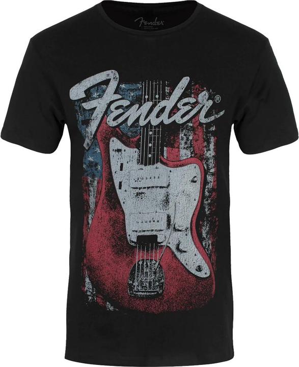 Image du produit Fender T-Shirt adulte unisexe en coton avec motif de guitare en relief (S)