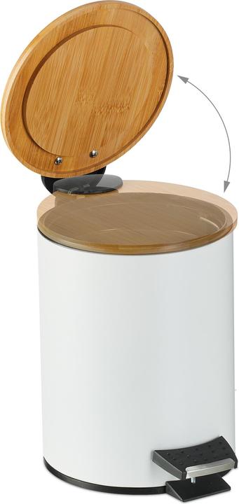 Image du produit Relaxdays Poubelle-salle-bain (3 l)