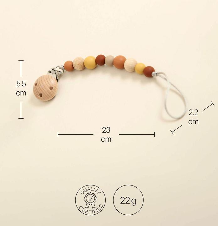 Actual product image Esmée Nuggi chain / pacifier chain (1 x)