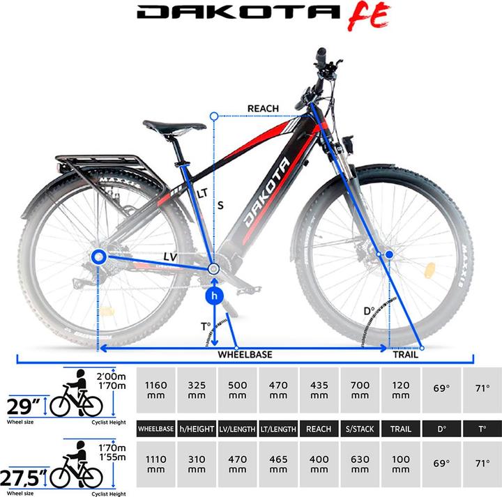 Image du produit Urbanbiker Dakota FE 29" | VTT électrique | Autonomie de 140KM