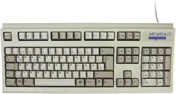 Unicomp Tastatur mit USB-Anschluss. Baugleich zu IBM Model M "Clicky Keyboard", D-CH (DE, Kabelgebunden)