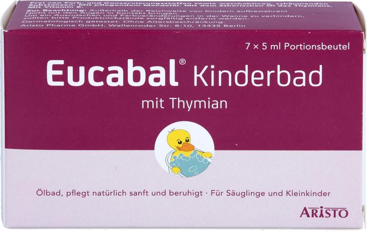 Image du produit Aristo Eucabal Bain pour enfants au thym, 7X5 ml BAD (35 ml, Perle de bain)