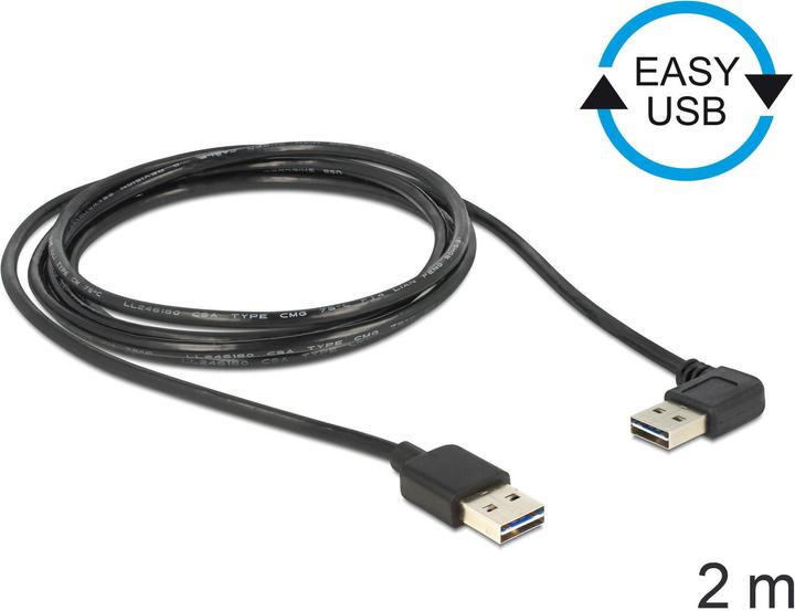 Produktbild Delock USB A – USB A (2 m, USB 2.0)
