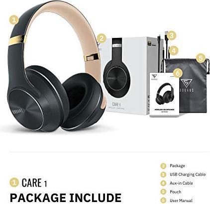 Actual product image Doqaus Care 1 (No noise cancelling, 52 h, Wireless, Cable)