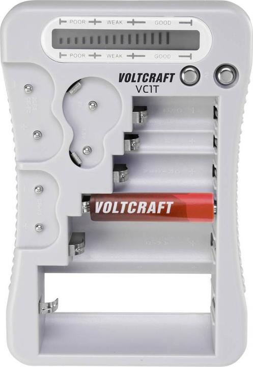 Produktbild Voltcraft Batterietester VC1T Messbereich (Batterietester) 1,5 V, 3 V, 6 V, 9 V