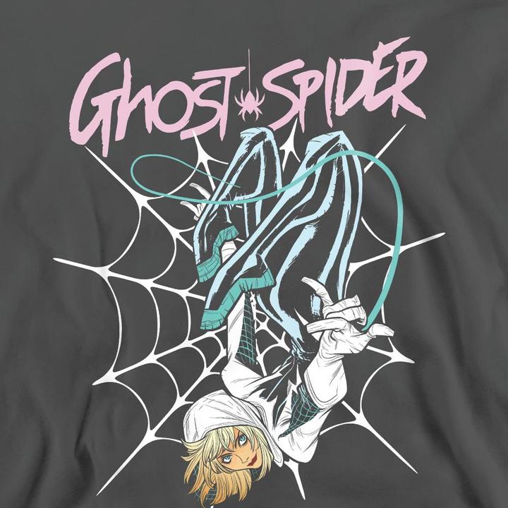 Actual product image Spiderman Unisex Adult Ghost-Spider Neon Web Sweatshirt (M)