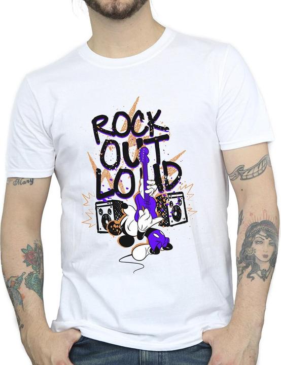 Immagine prodotto Disney Mickey Mouse Rock Out Loud Maglietta Uomo (S)