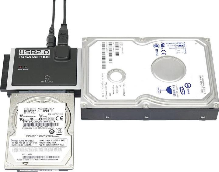Produktbild Renkforce USB 2.0 zu IDE+SATA Konverter