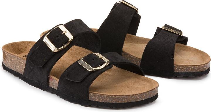 La Redoute Collections Pantoletten mit 2 Riemen aus Veloursleder