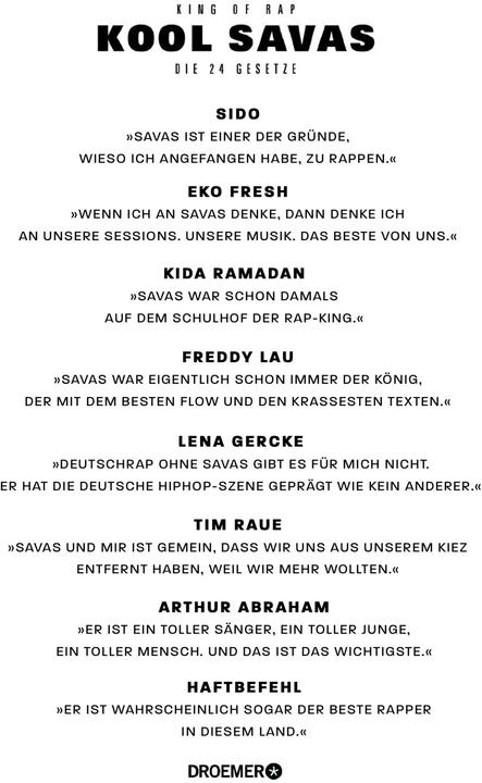 Actual product image King of Rap (German, Kool Savas, 2021)