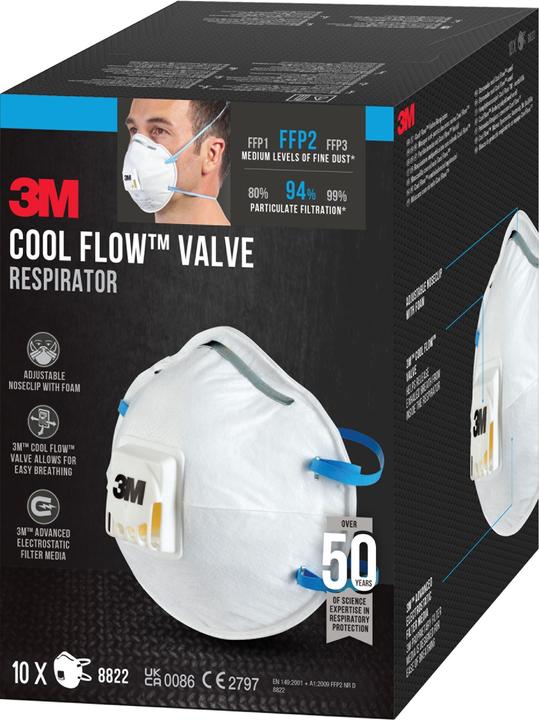 Immagine prodotto 3M Respiratore 8822 (FFP2, 10 x)
