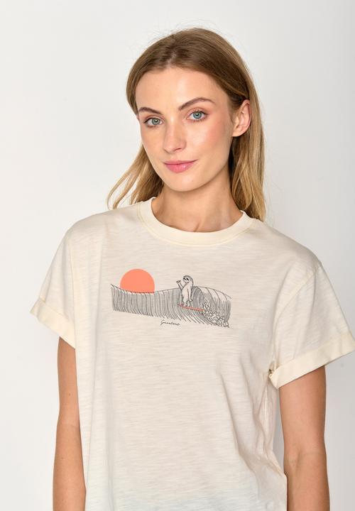 Produktbild Greenbomb Women's Animal Sloth Waves Stop T-Shirt (S)