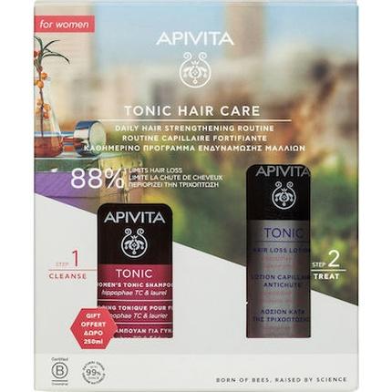 Image du produit Apivita Lotion contre la chute des cheveux pour femmes - 150 ml et shampooing tonique contre la chute des