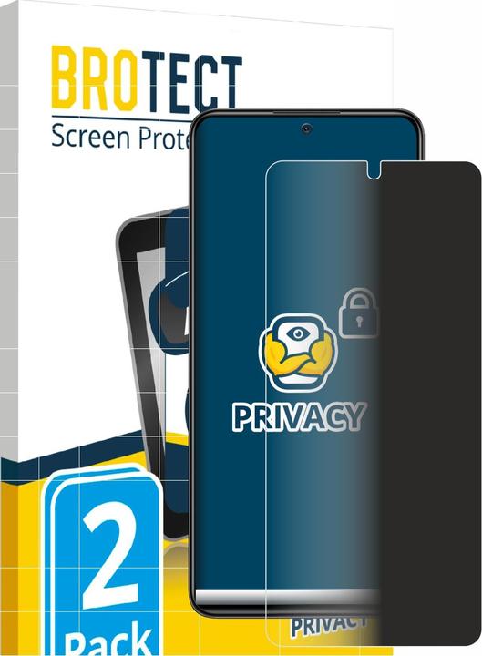 Produktbild BROTECT Sichtschutzfolie Anti-Spy Privacy Folie Blaulicht-Schutz (2 Stück, Xiaomi Redmi Note 11 Pro)