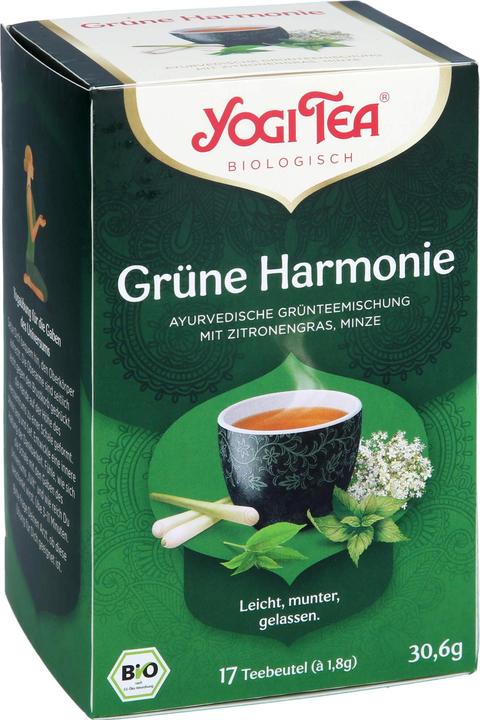 Actual product image Yogi Tea Green Harmony Ayurvedic Green Tea Blend, 17 pcs. filter bags (30.60 g)
