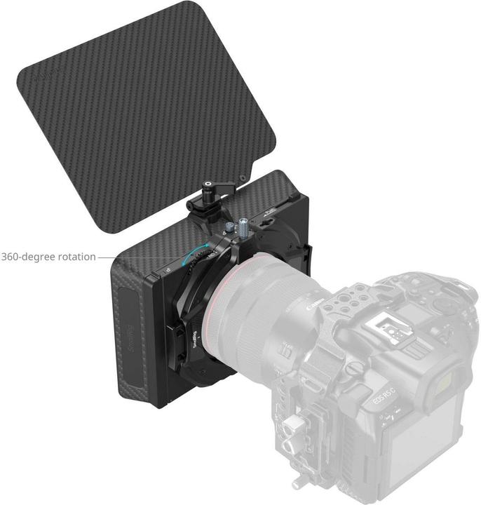 Actual product image SmallRig 4411 Matte Box with Adjustable Clamp and VND Kit (Mat Box)