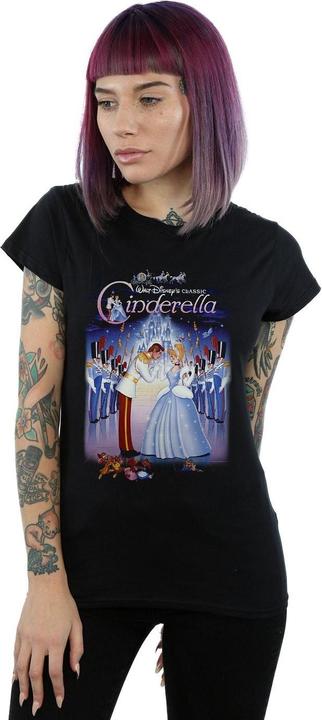 Actual product image Disney Womens/Ladies Cinderella Collage Poster Cotton T-Shirt (XXL)