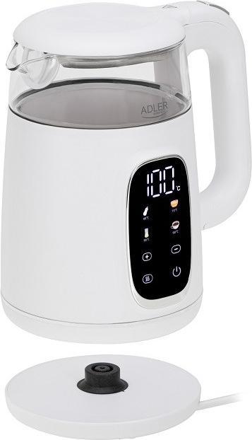Image du produit Adler AD 1305 Bouilloire électrique blanc/argenté (1.70 l)