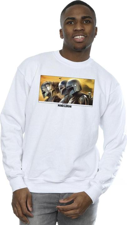 Actual product image Star Wars Mens The Mandalorian Painted Group Sweatshirt (XL)