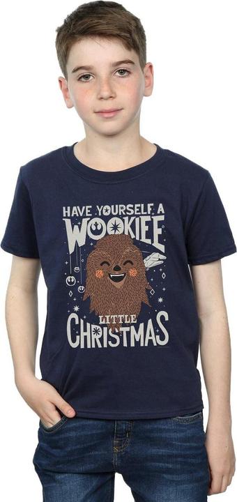 Actual product image Star Wars Boys Wookiee Little Christmas T-Shirt (116)