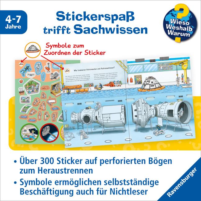 Produktbild Ravensburger Wieso? Weshalb? Warum? Stickerheft: Weltraum
