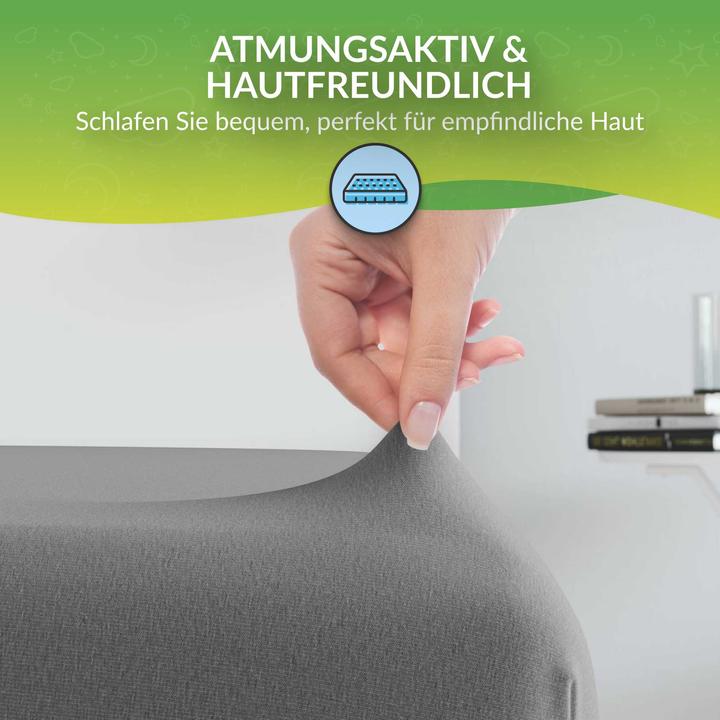 Produktbild Etérea Microfaser Jersey Spannbettlaken (140 x 200 cm, 160 x 200)