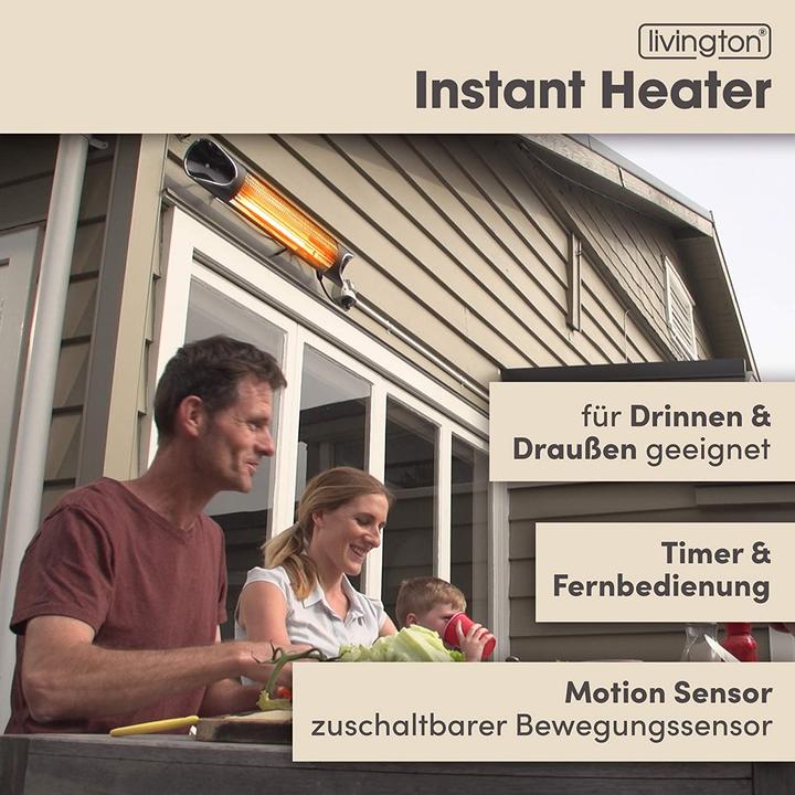 Actual product image Livington Infrared heating, Instant Heater (2000 W)