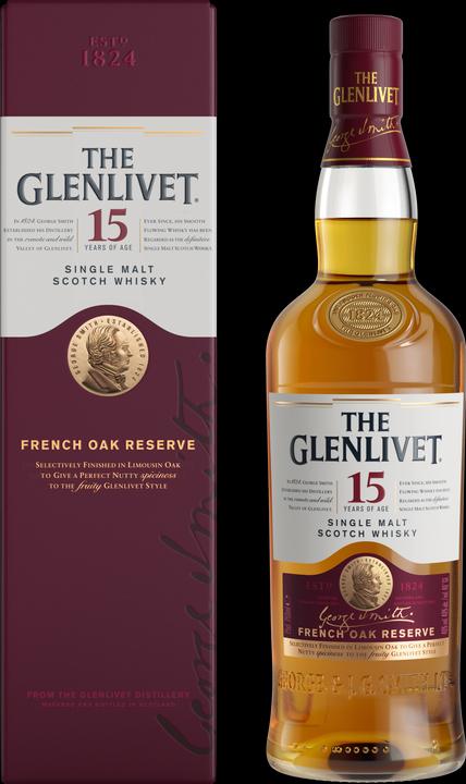 Produktbild The Glenlivet 15 Years French Oak Reserve (Single Malt, Scotch Whisky, 1 x 70 cl)