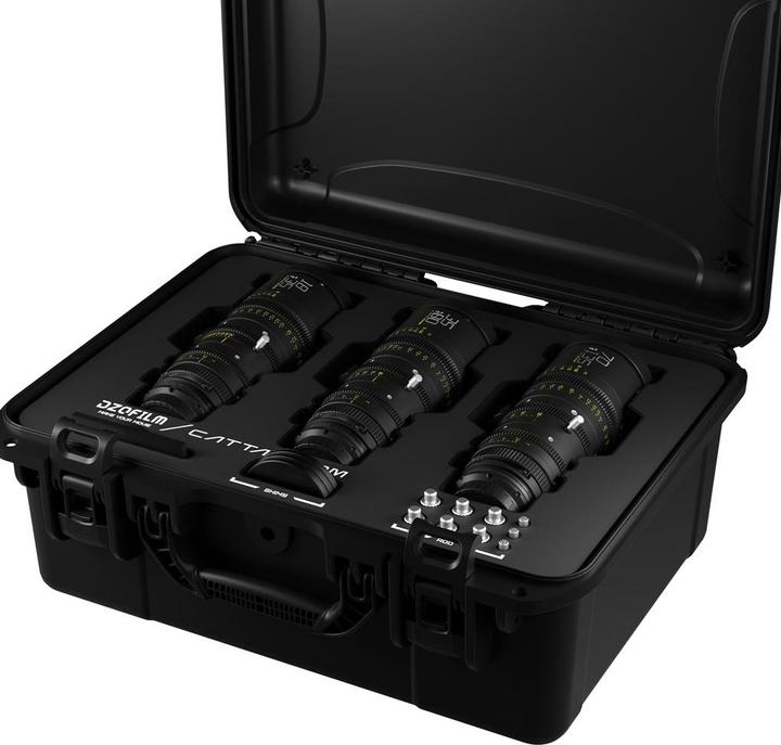 Actual product image Dzofilm Catta Zoom Bundles 18-35/35-80/70-135 T2.9-E Mount(Black) (C-mount, full size)