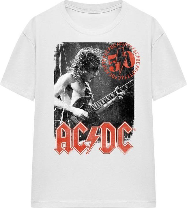 Actual product image AC/DC Unisex Adult Stamp Poster T-Shirt (L)