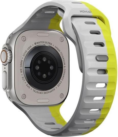 Immagine prodotto Nomad Cinturino sportivo 42/44/45 mm bicolore Lunar Gray/High Volta (Elastomero fluorurato)