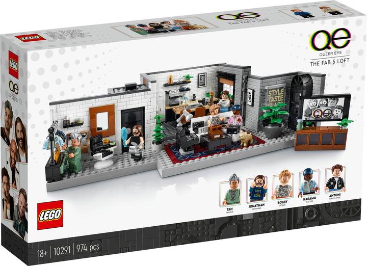 Actual product image LEGO Qeer Eye- The Loft of the Fab 5 (10291, LEGO Creator Expert, LEGO Rare Sets)