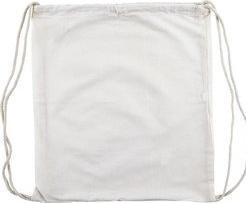 Actual product image Knorr Prandell Cotton sports bag, 380 x 420 mm, blank white, for painting with fabric paints, made of 100 % cotton