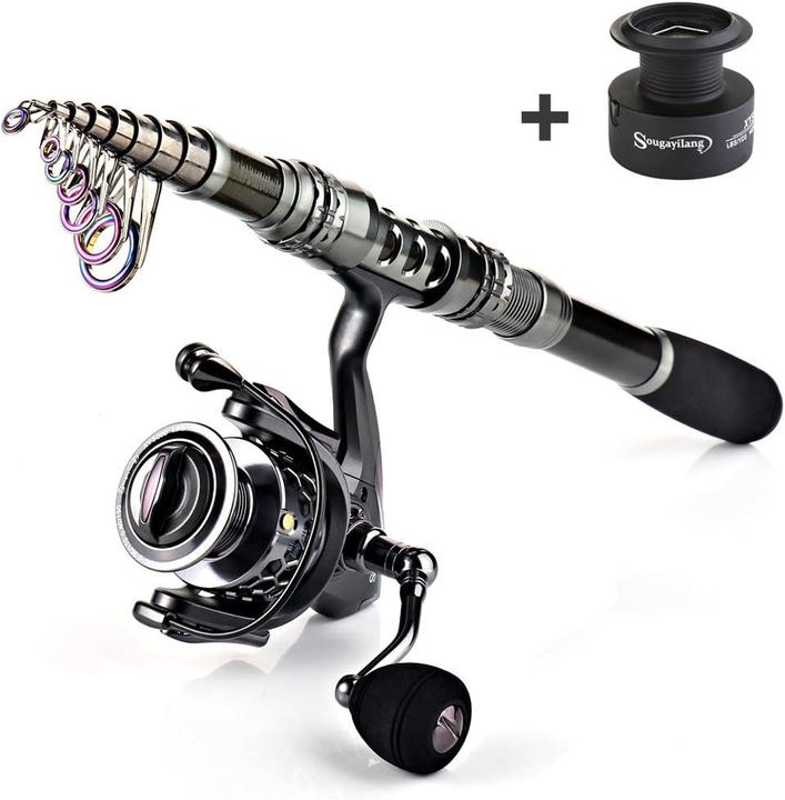 Actual product image Sougayilang Fishing complete sets with carrying bag 2.4M (Telescope, 240 cm)