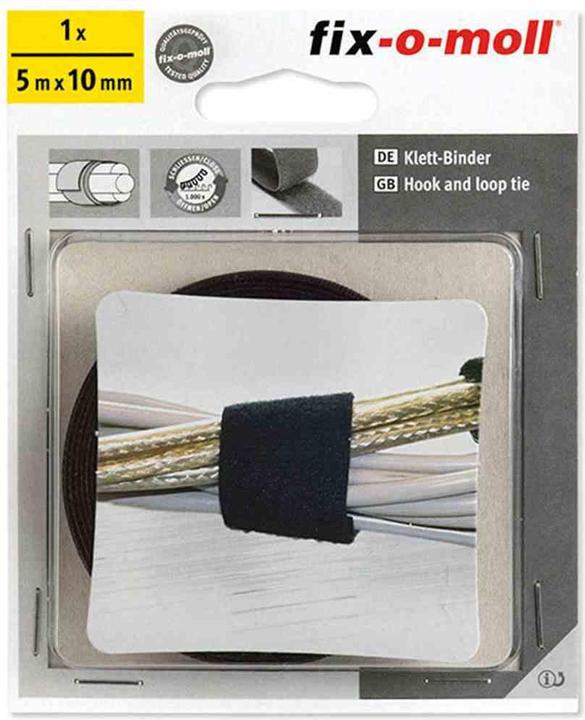 Produktbild Fix-o-moll Ritterrath Klett-Binder technic schwarz 5m 10mm, 3563006 (113 mm)