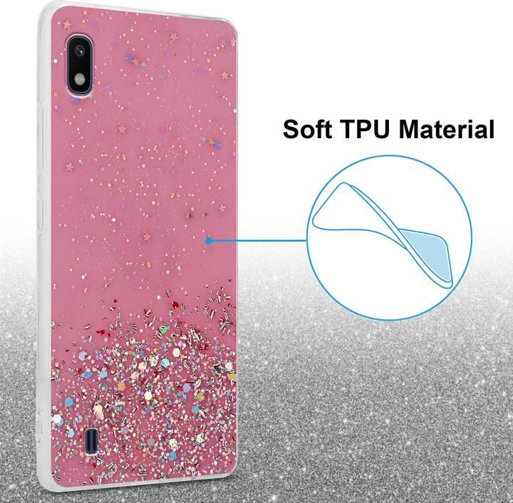 Image du produit Cadorabo Couverture TPU paillettes scintillantes (HTC One M10, Samsung Galaxy A10)