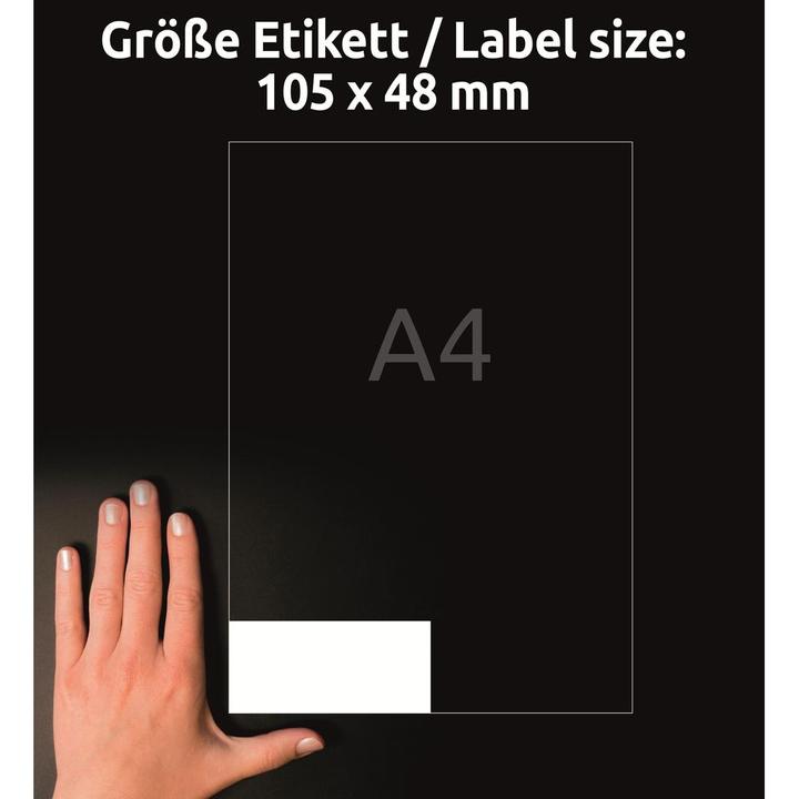 Immagine prodotto Avery Etichette universali 105 x 48 mm, 10 Blatt