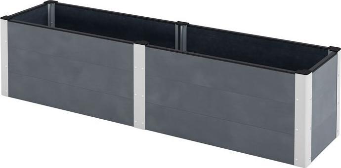 Image du produit Swisshandel24 Hochbeet, Blumenkasten, Pflanzkasten, Gemüsebeet mit Offenem Boden, Kräuterbeet für Garten, Balkon