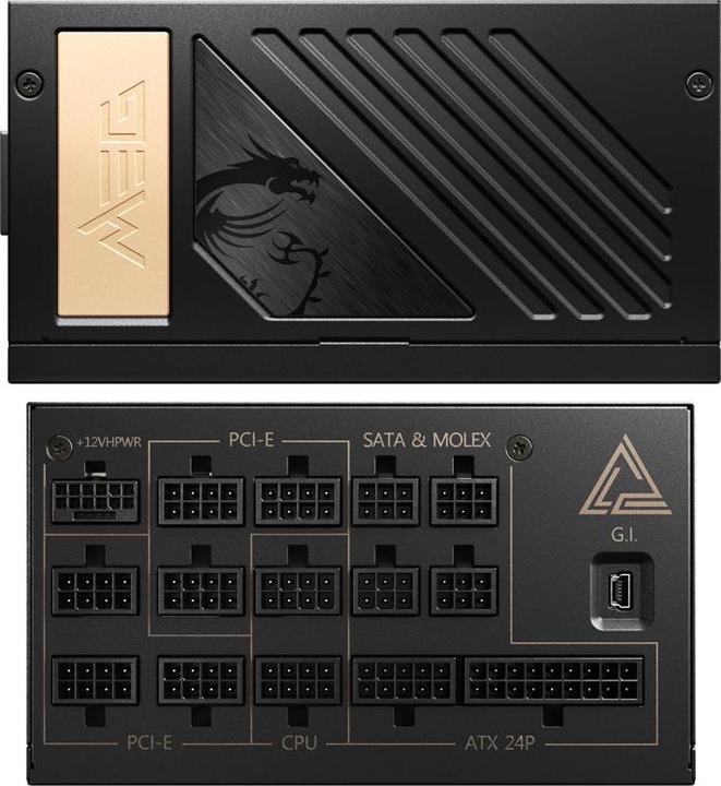 Actual product image MSI MEG Ai1300P PCIE5 (1300 W)