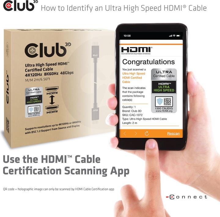 Productafbeelding Club 3D HDMI (Type A) - HDMI (Type A) (3 m, HDMI)