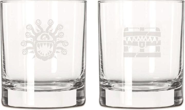 Actual product image Dungeons & Dragons set of 2 engraved whiskey glasses (2 x, Whisky glass)