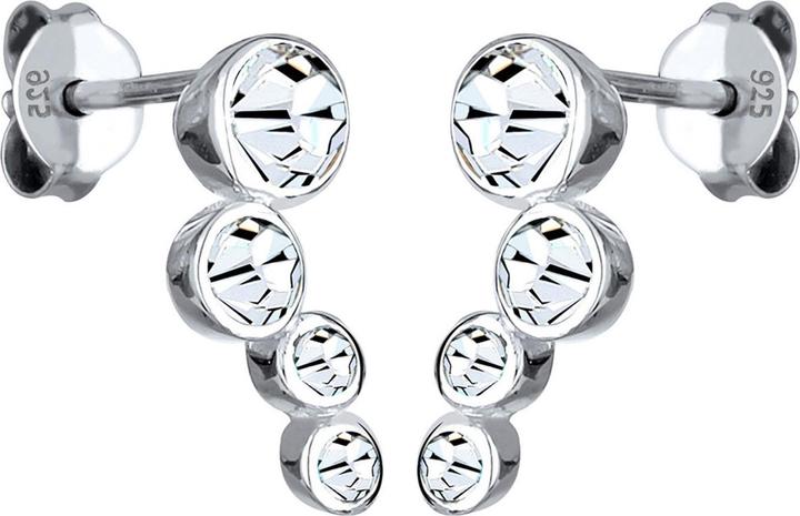 Actual product image Elli Earrings Basic Geo Trend Crystals 925 Silver (925 sterling silver, Glass crystal)